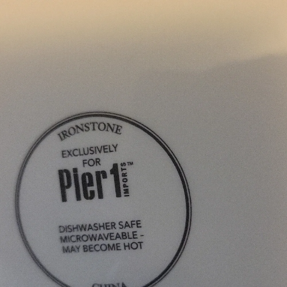 Pier 1 Set Of 3 Ironstone Party Cat Salad Plates